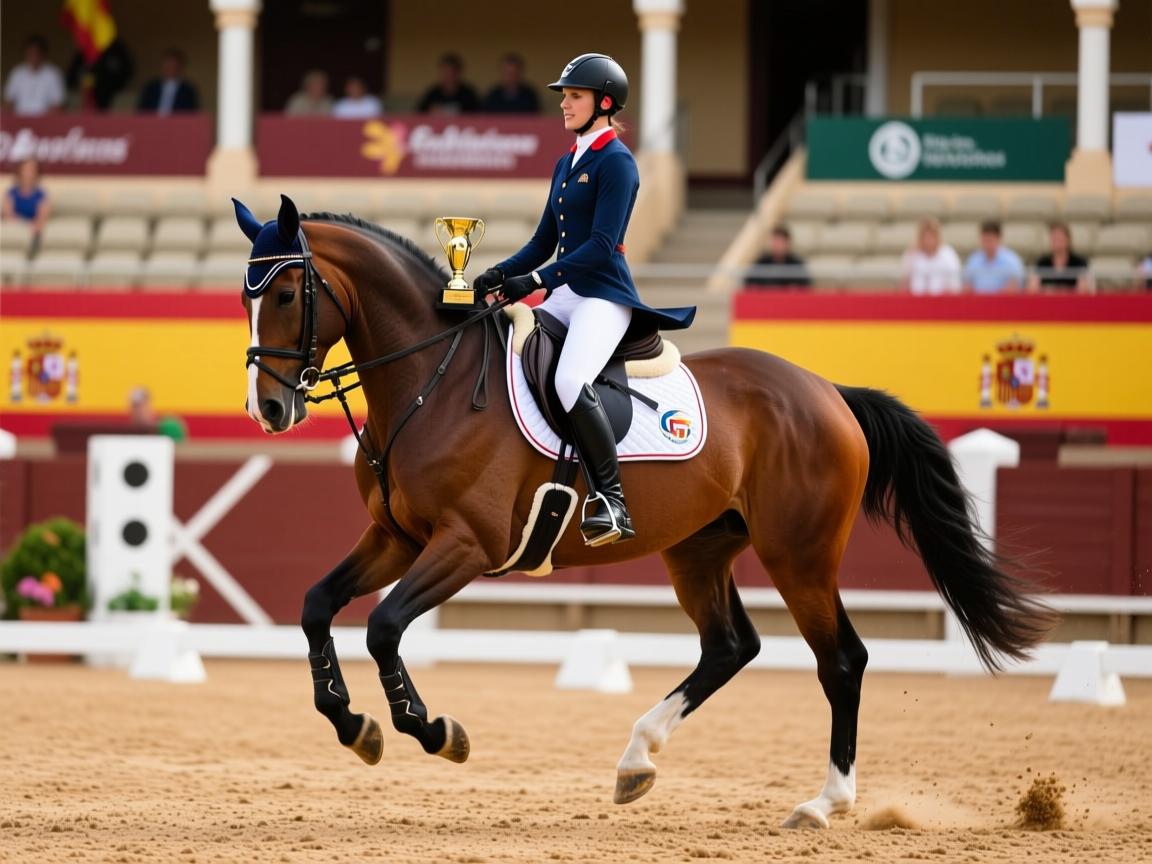 西班牙马术选手风姿绰约，凭借优雅驭马夺冠  第2张